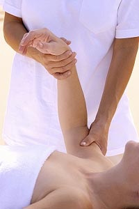 Woman Receiving Arm Massage