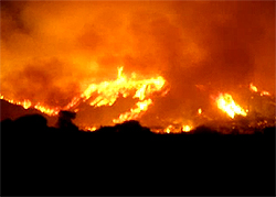 San diego wildfire